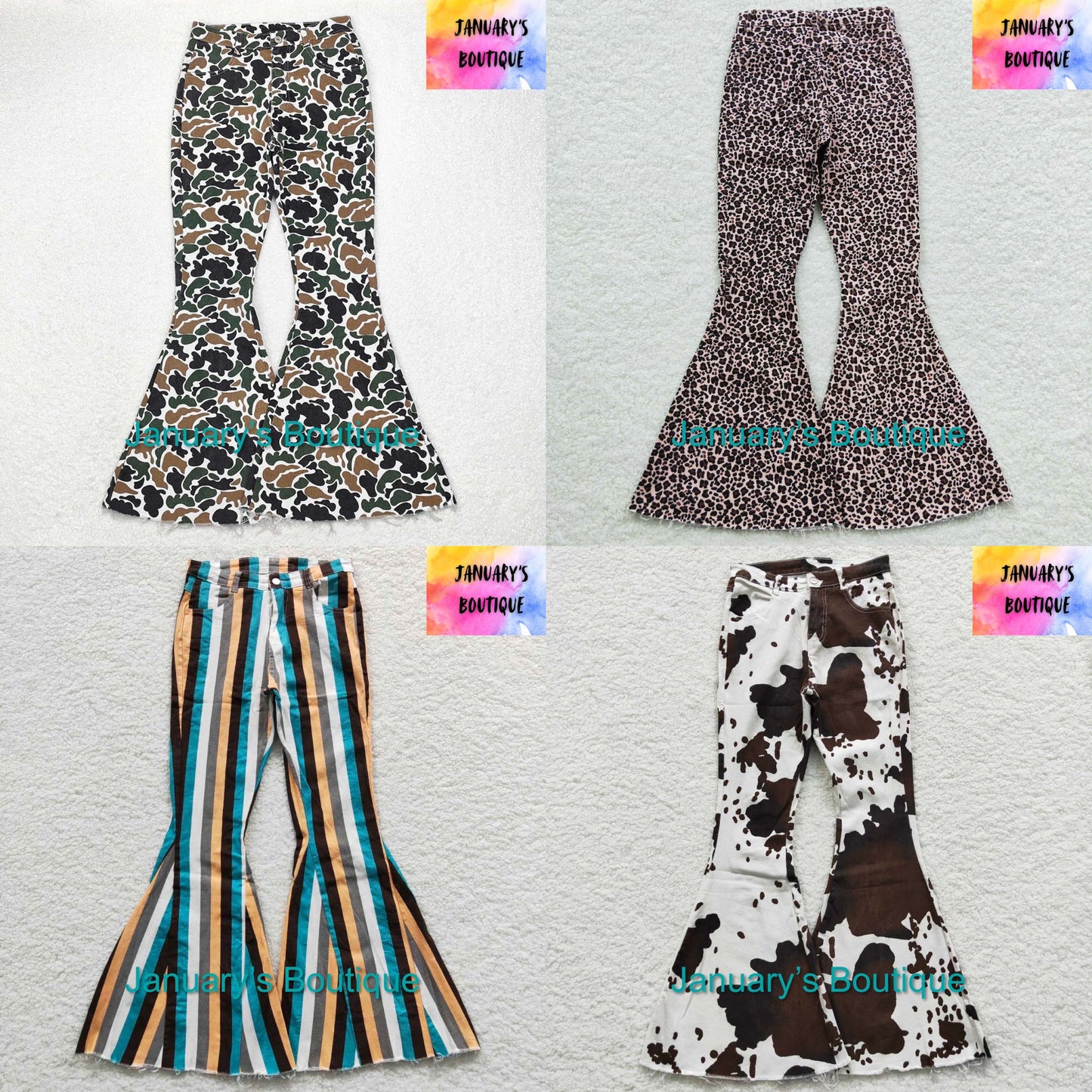 Women’s Print Flared Jeans