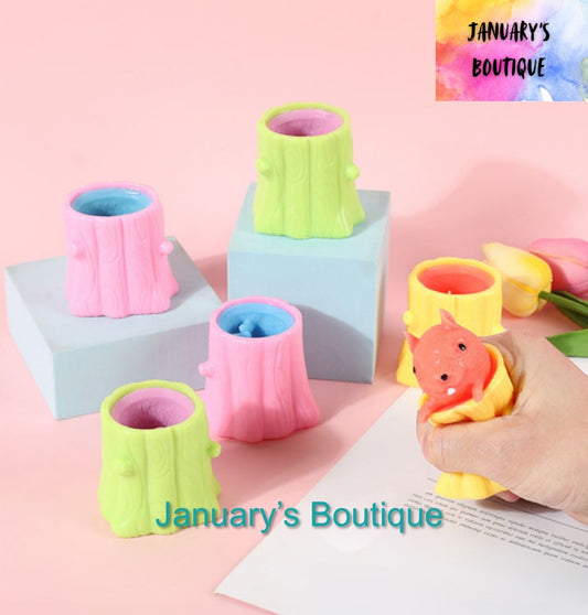 Tree Pop-up Squirrel Toy- Ships random