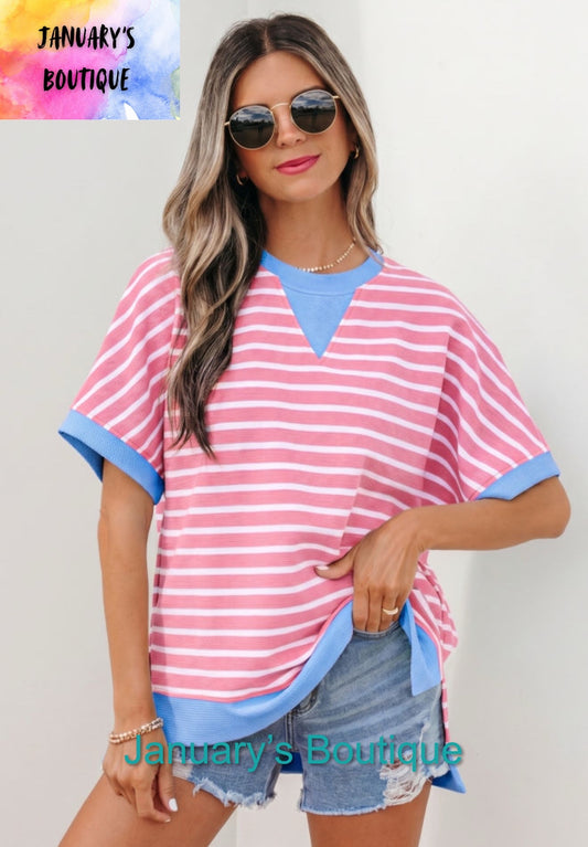 Women’s Pink Striped Top