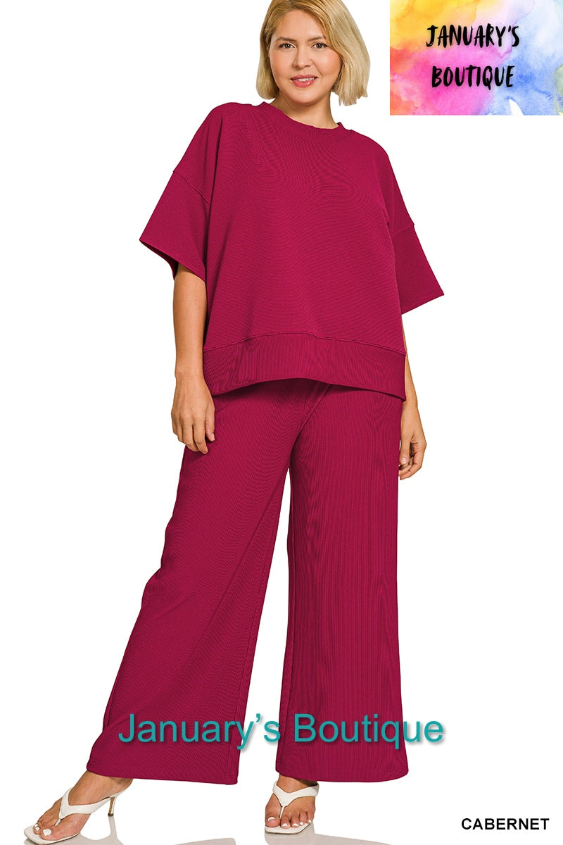 Women’s Plus Cabernet Pants Set