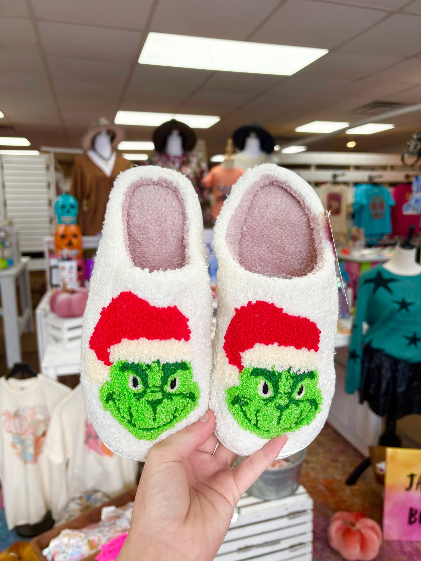 Adult Santa Grin*h Slippers