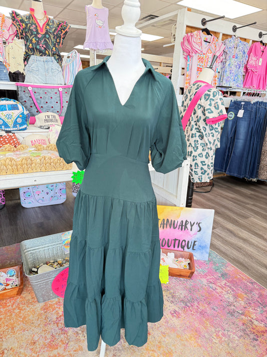 Women’s Green Woven Dress