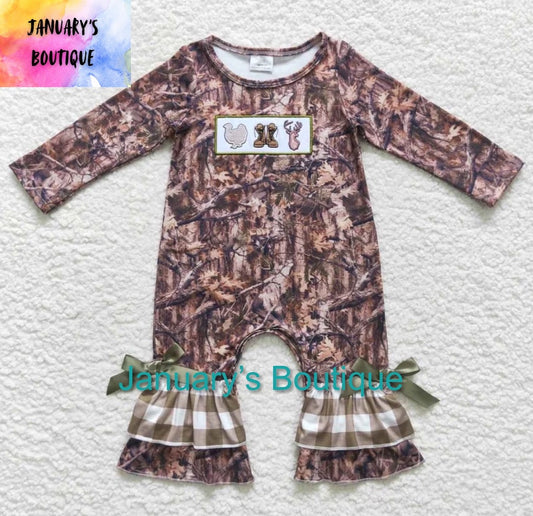 Girl’s Camouflage Romper