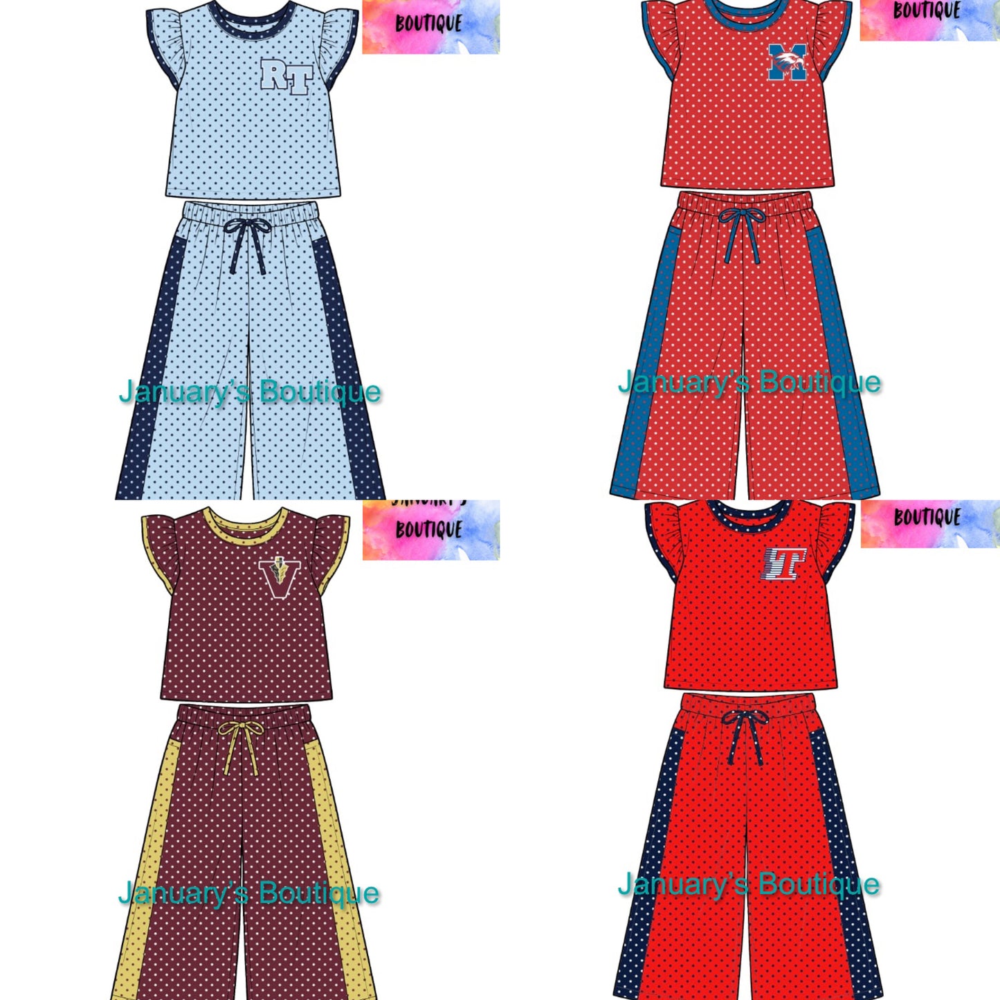 PREORDER! Girl’s School Pride Pant Sets