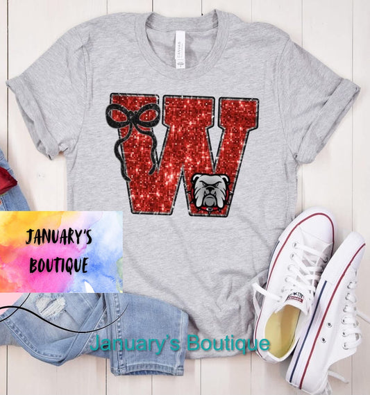 Wheeler County Glitter Comfort Color T-shirt