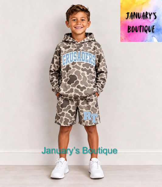Boy’s Robert Toombs Camo Shorts Set
