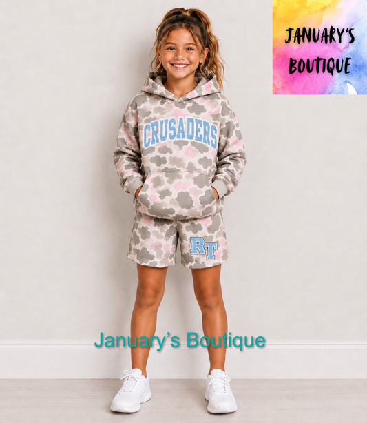 Girl’s Robert Toombs Camo Shorts Set