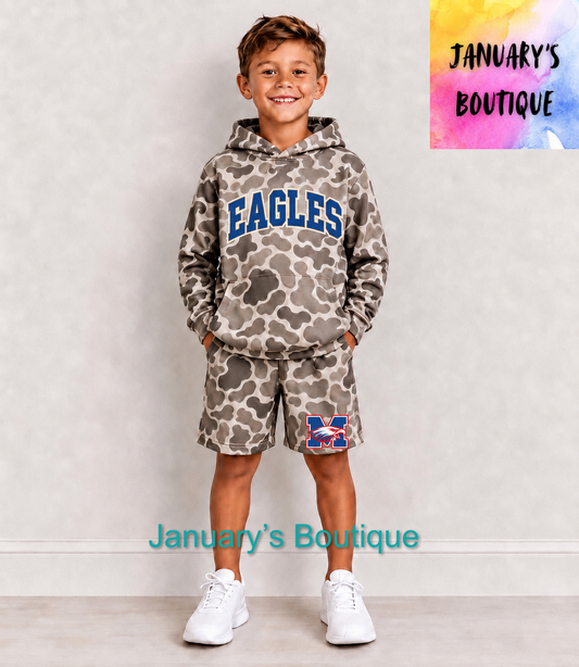 PREORDER: Boy’s Montgomery County Camo Shorts Set