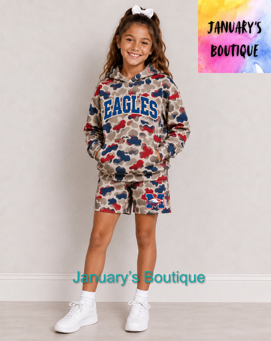 PREORDER: Girl’s Montgomery County Camo Shorts Set