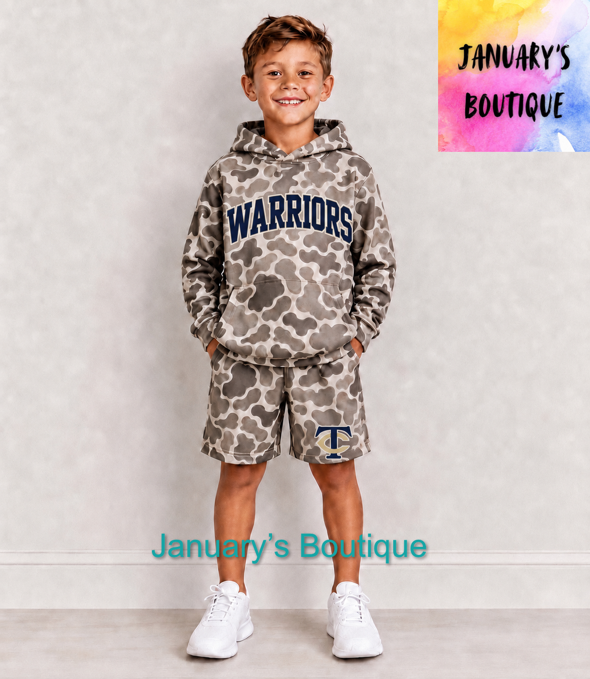 PREORDER Boy’s Tattnall County Camo Shorts Set