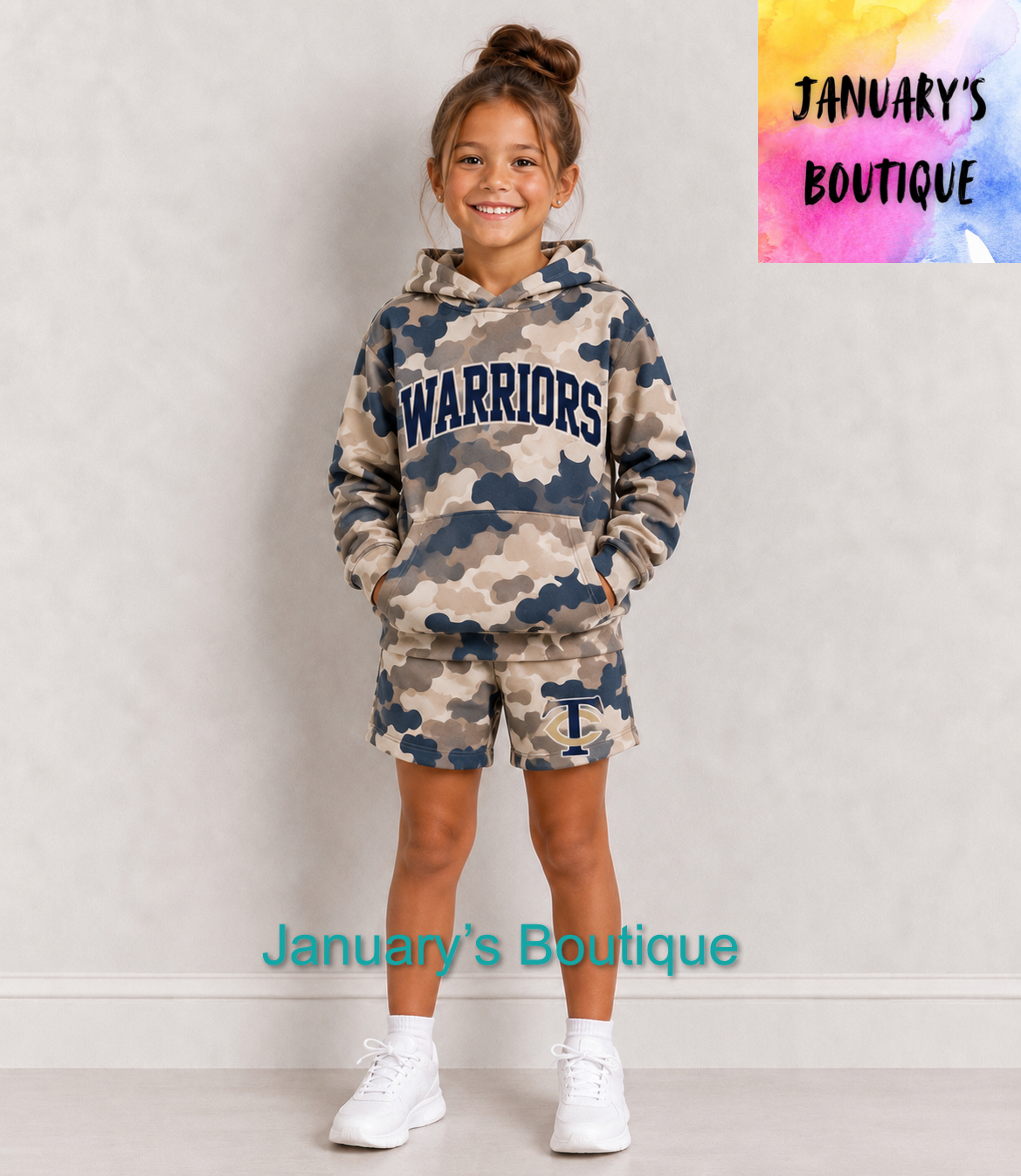 PREORDER Girl’s Tattnall County Camo Shorts Set