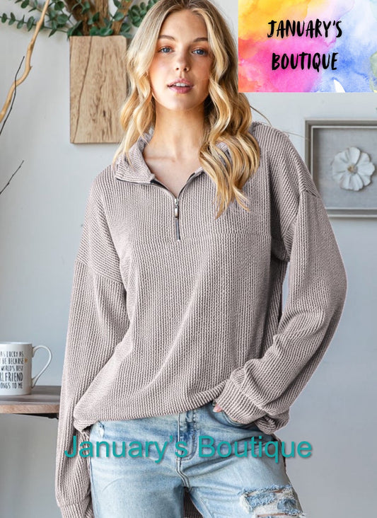 Women’s Coco Ribbed Hoodie Top