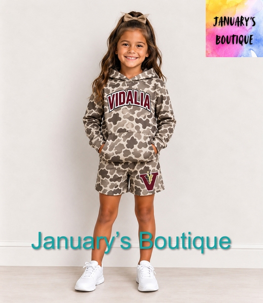 PREORDER! Girl’s Vidalia Camo Shorts Set