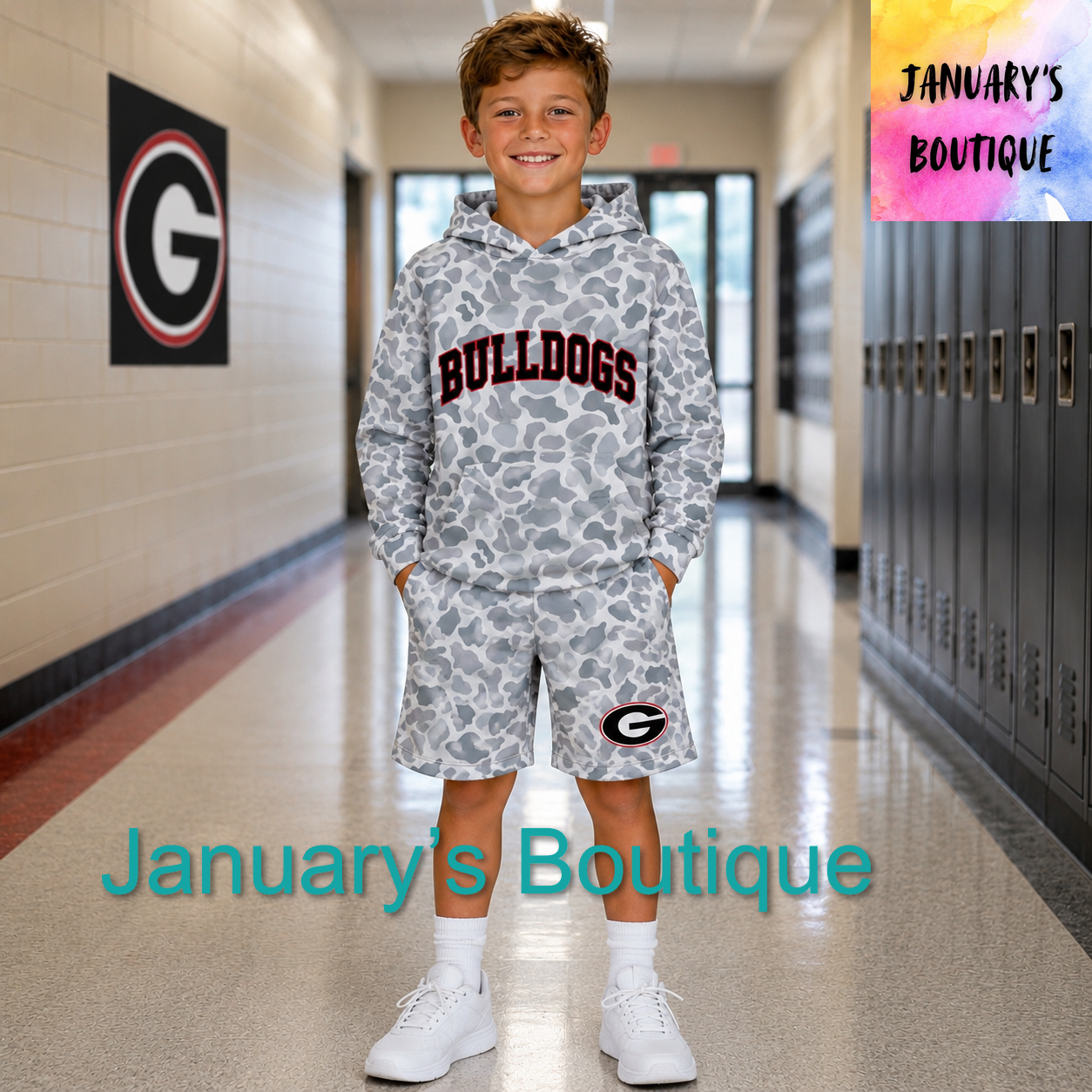 PREORDER! Boy’s Georgia Camo Shorts Set