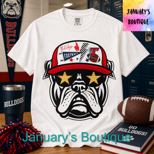 Unisex Toombs Bulldogs Comfort Color T-shirt