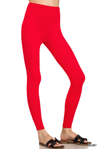 Women’s Red Full Length Leggings