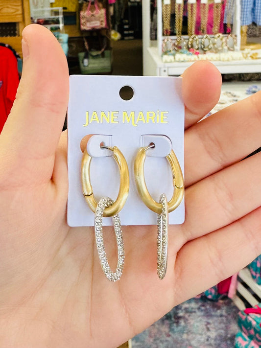 Jane Marie Gold & Silver Link Earrings