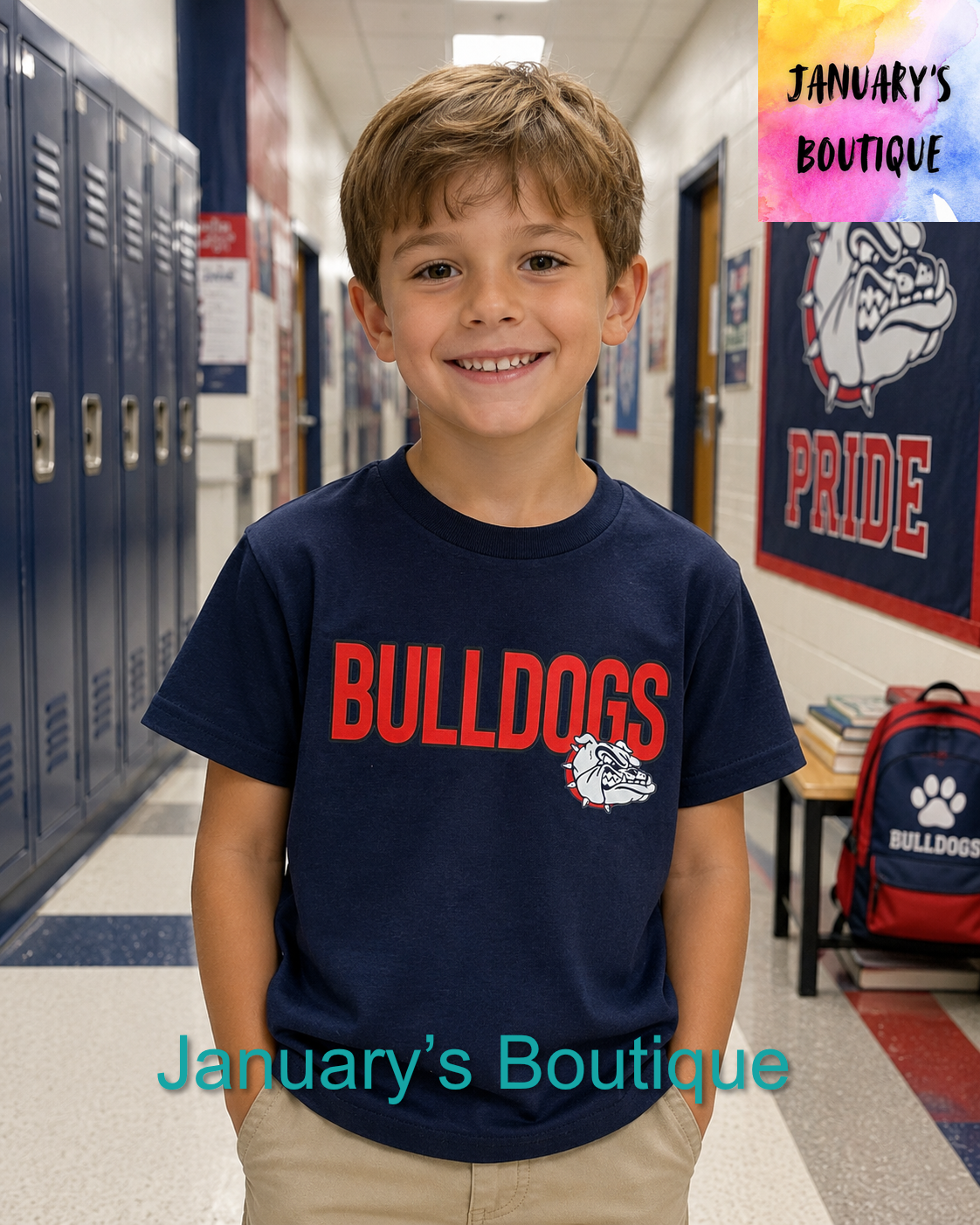 Unisex Toddler Toombs Bulldogs T-shirt
