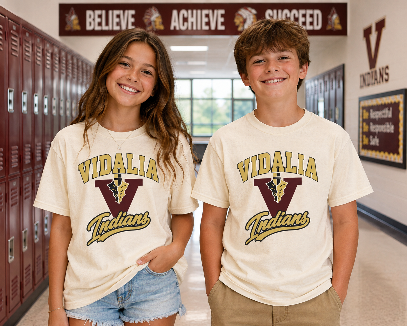 Youth Unisex Vidalia Indians Gildan T-shirt