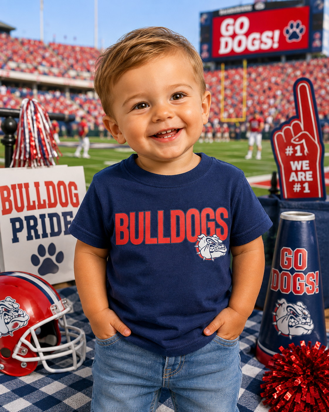 Unisex Toddler BULLDOGS T-shirt