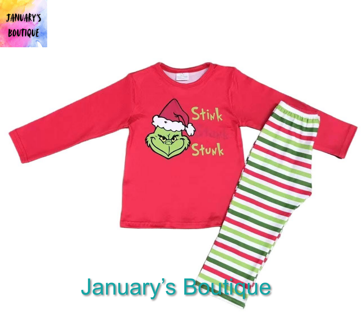 Girl’s STINK STANK STUNK Pant Set