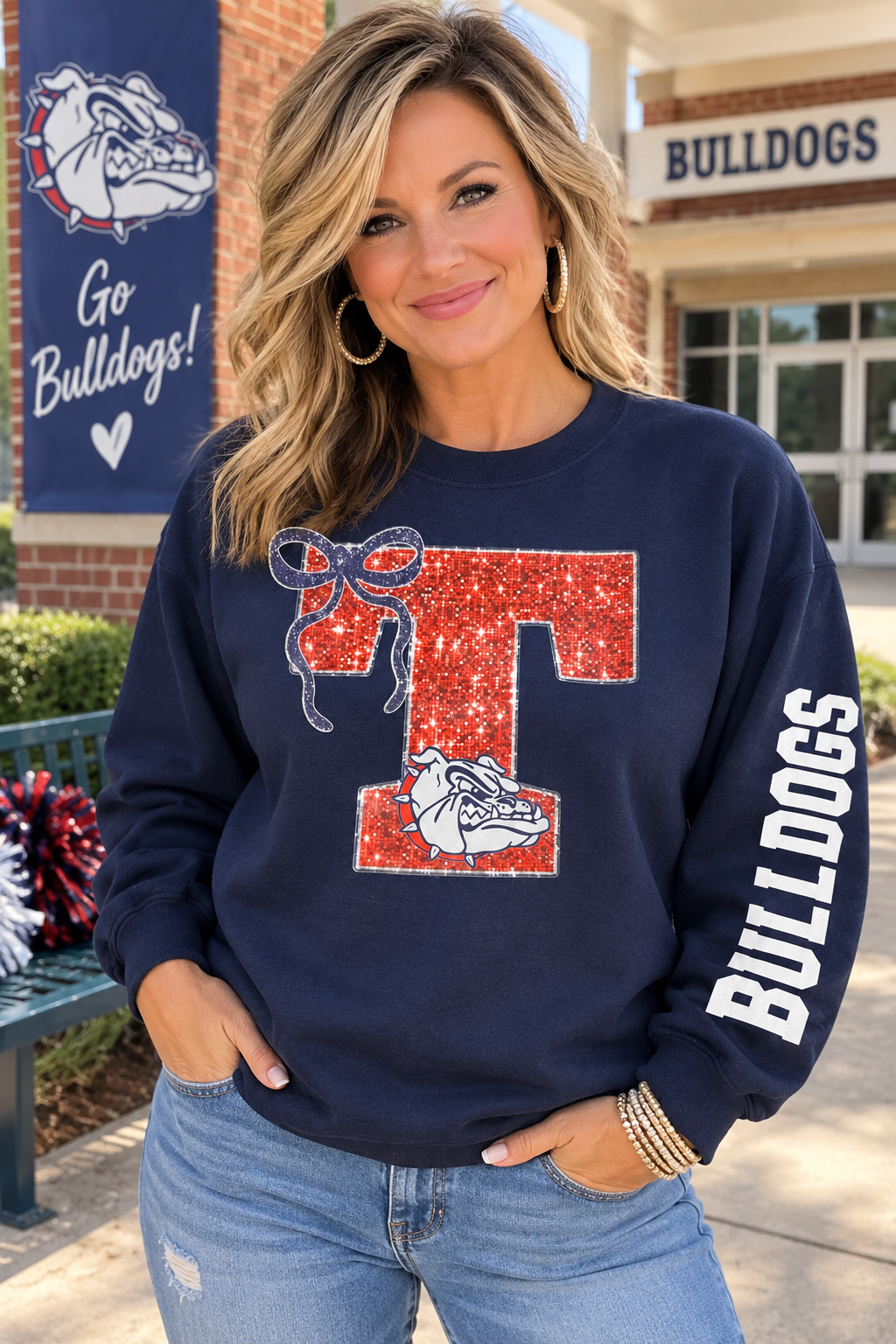 Women’s Toombs Bulldogs Sweatshirt