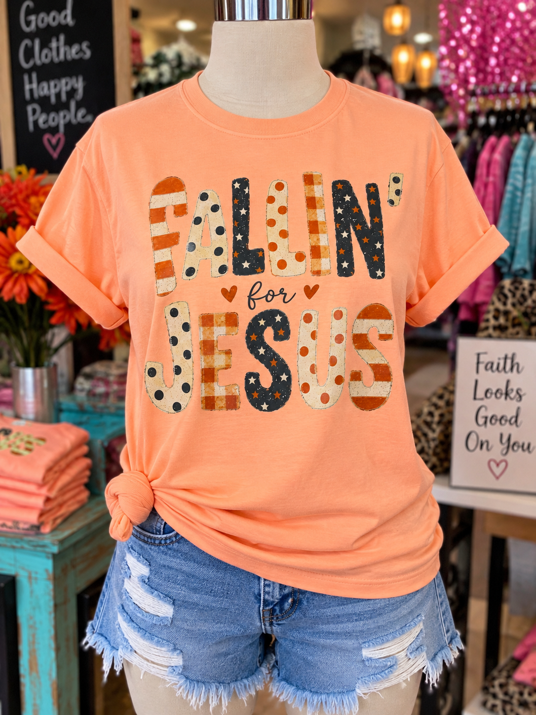 Women’s FALLIN’ for JESUS T-shirt