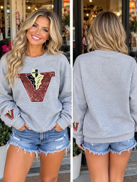 Women’s Sequin Patch Vidalia Sweatshirt
