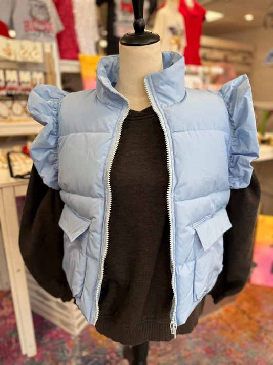 SC Women’s Light Blue Pocket Quilt Vest