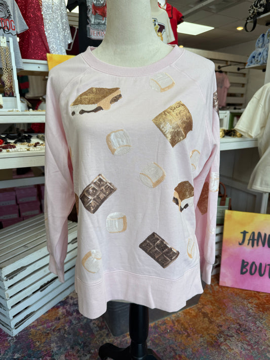 SC Women’s Pink S'mores Sequin Top
