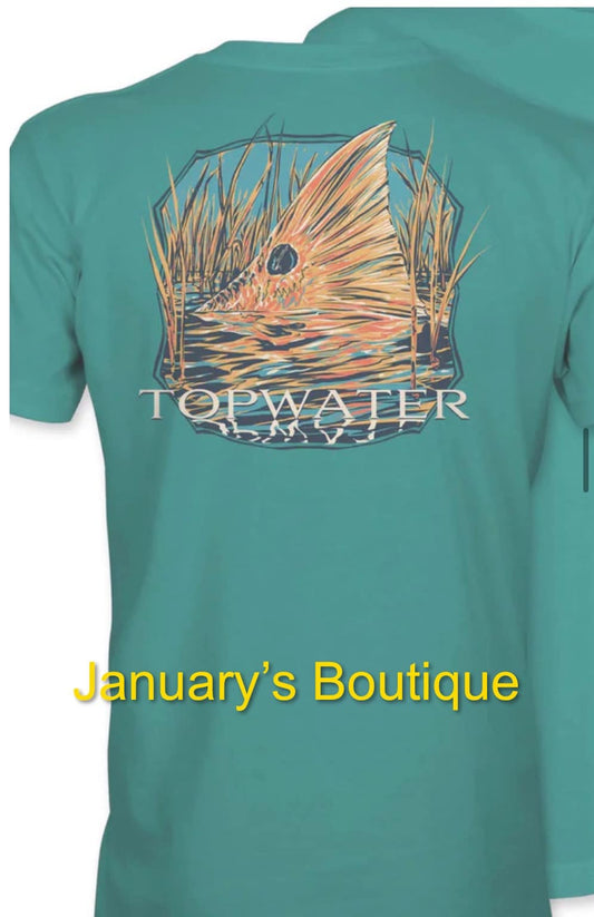 Men's Turquoise Top Water Tee