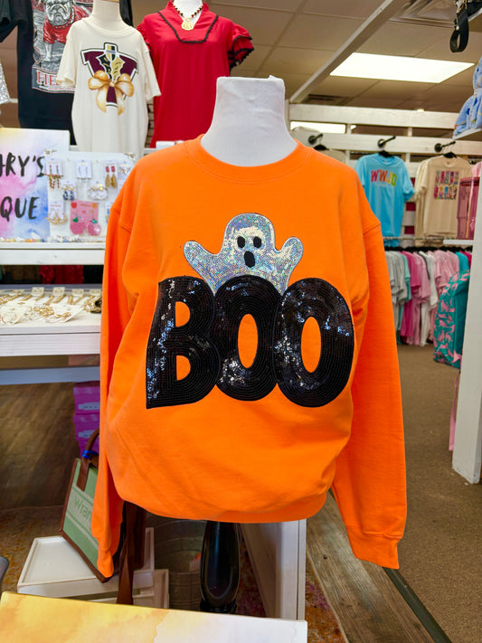 Women’s Orange Boo Ghost Top