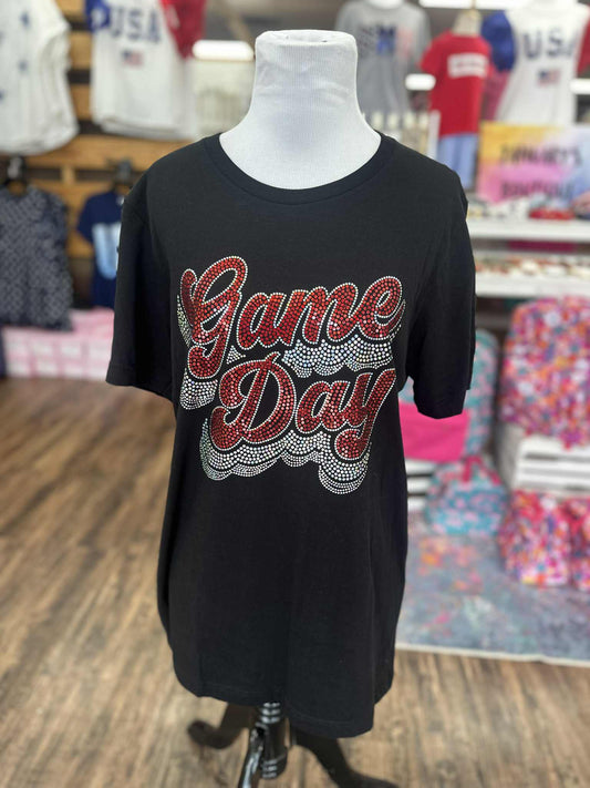 Women's Sparkly Game Day Bella Canvas T-shirt