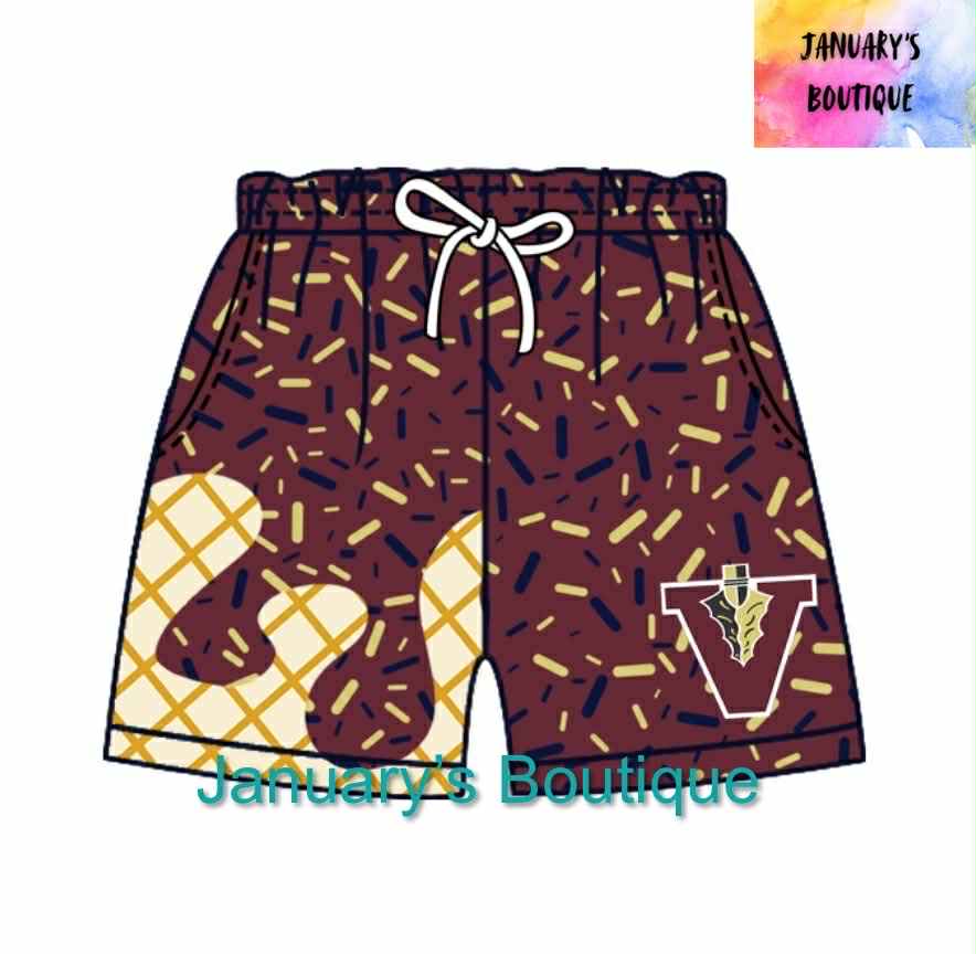 Boy's Vidalia Indians Waffle Shorts