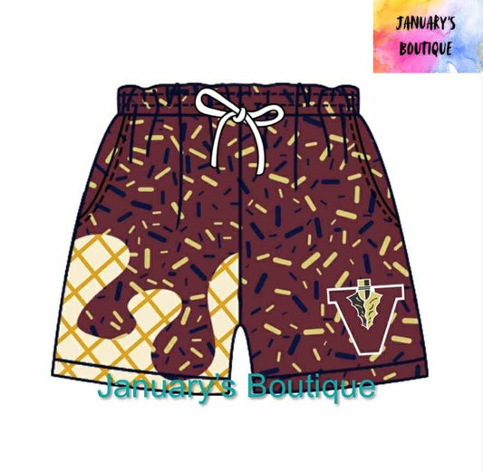 Boy's Vidalia Indians Waffle Shorts