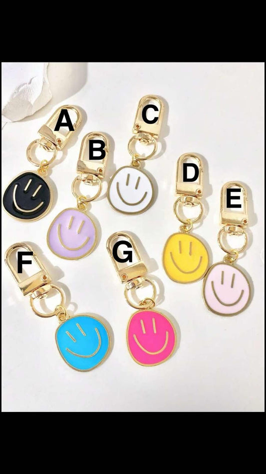 KK Smiley Face Keychain