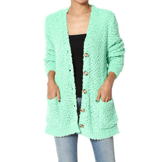 Womens Mint Cardigan